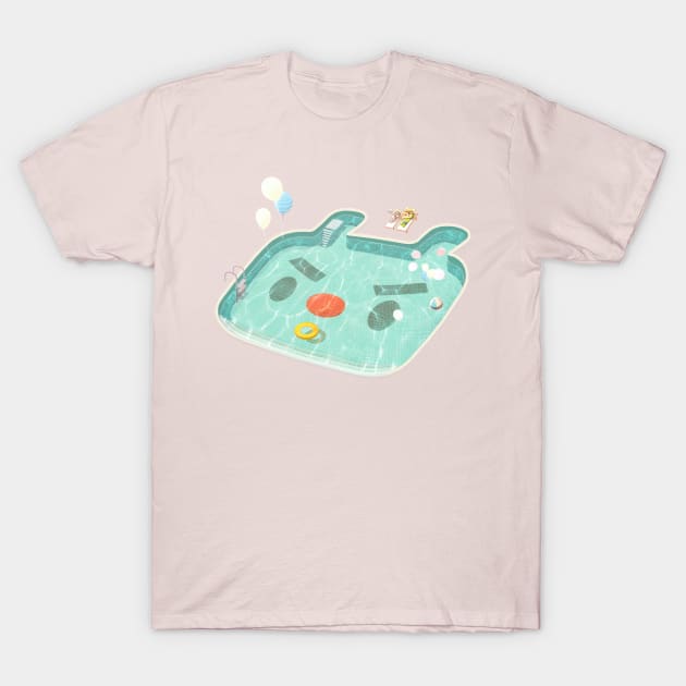 Swimming Pool T-Shirt by zkozkohi